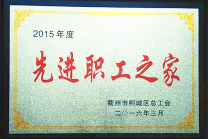 2015年榮獲柯城區(qū)總工會“先進職工之家”